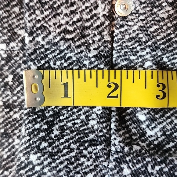 MICHAEL Michael Kors black/white speckled pull on ankle pants-M - Picture 4 of 8